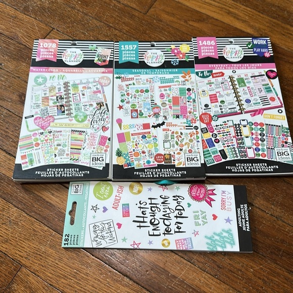 The Happy Planner Lot - Stickers, Accessories and Storage Box - Picture 7 of 12